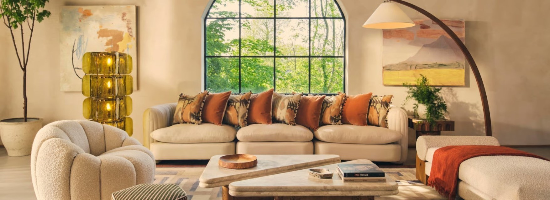 Relaxed seating.