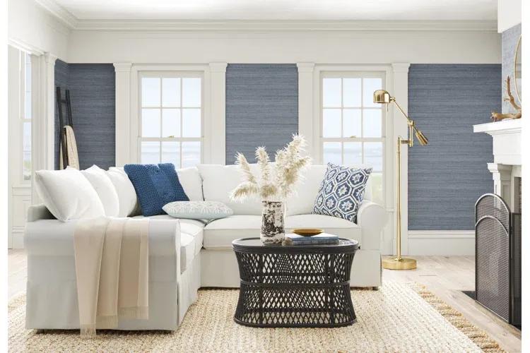 Capture the essence of a sea breeze and sandy dunes with ocean hues and natural materials.
Transform your living room into a charming beachside retreat with these light and airy designs.