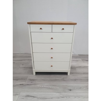 Atlanta Two Tone 4+2 Drawer Chest - Grade A3 - Ref #0055