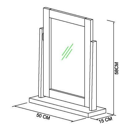 Atlanta Two Tone Vanity Mirror