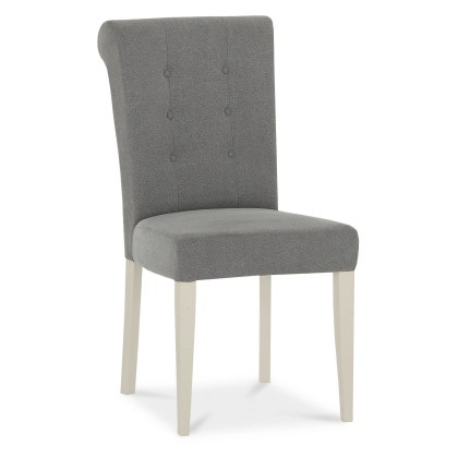 Chartreuse Antique White Uph Chair - Smoke Grey (Pair)