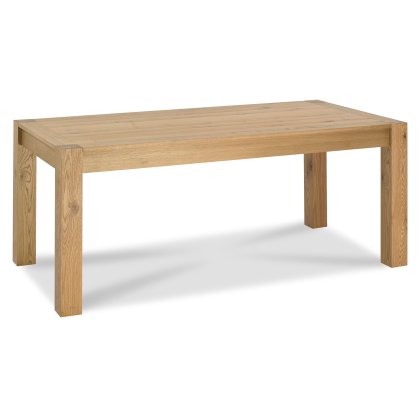 Turin Light Oak 6-10 Seater Table & 6 Lewis Petrol Blue Cantilever Chairs