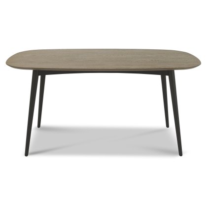 Vintage Weathered Oak & Peppercorn 6 Seater Table