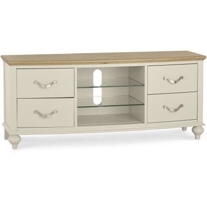 Ashley Pale Oak & Antique White Entertainment Unit
