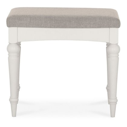 Ashley Soft Grey Stool - Pebble Grey Fabric