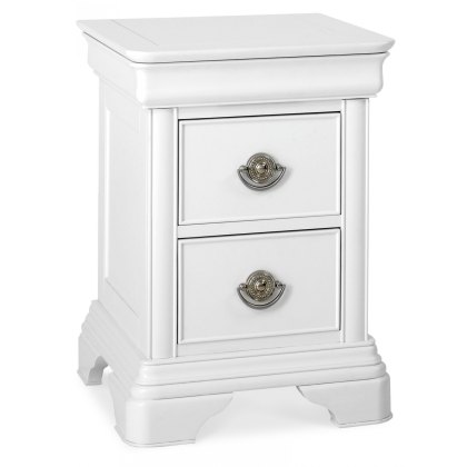 Charlotte White 2 Drawer Nightstand