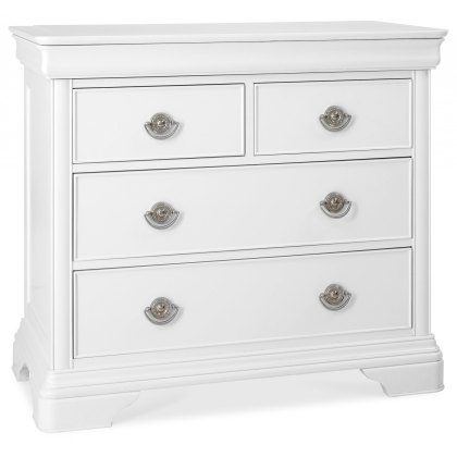 Charlotte White 2+2 Drawer Chest