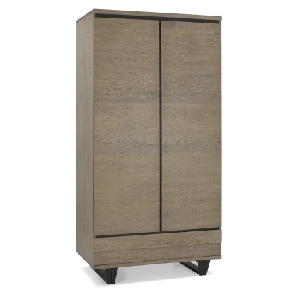 Faro Weathered Oak Double Wardrobe