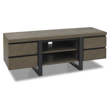 Faro Weathered Oak Wide Entertainment Unit