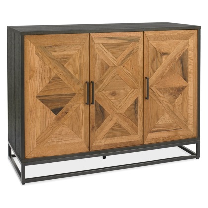 Harvey Rustic Oak & Peppercorn Narrow Sideboard