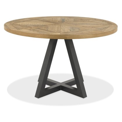 Harvey Rustic Oak 4 Seater Table & 4 Oxford Grey Velvet Chairs - Black Legs