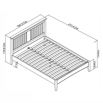 Montana Two Tone Bedstead King 150cm