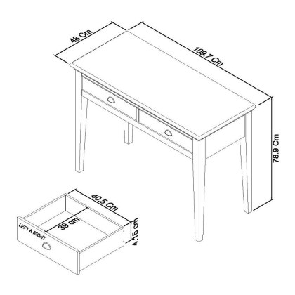 Montana Two Tone Dressing Table