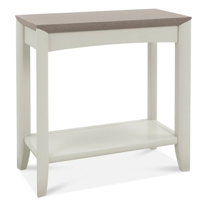 Palermo Grey Washed Oak & Soft Grey Side Table