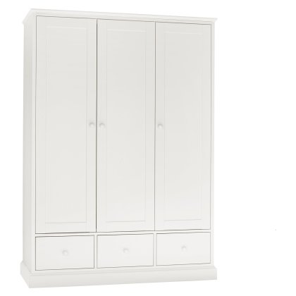 Rivendell White Triple Wardrobe