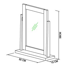Atlanta Oak Vanity Mirror