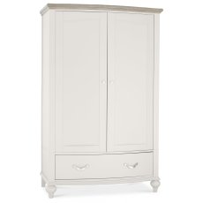 Ashley Grey Washed Oak & Soft Grey Double Wardrobe