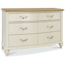 Ashley Pale Oak & Antique White 6 Drawer Wide Chest