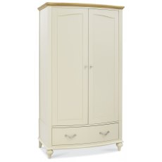 Ashley Pale Oak & Antique White Double Wardrobe