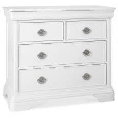 Charlotte White 2+2 Drawer Chest