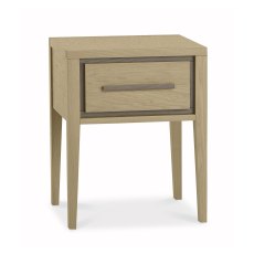 Oakland Aged Oak & Weathered Oak 1 Drawer Nightstand