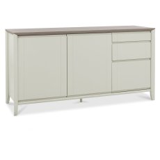 Palermo Grey Washed Oak & Soft Grey Wide Sideboard