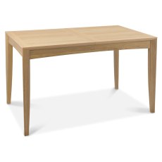 Palermo Oak 4-6 Seater Table & 4 Upholstered Chairs in Black Gold Fabric