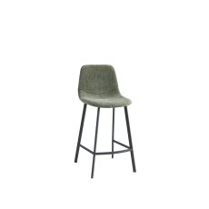 Alex Green Fabric Counter Stool