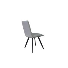 Capo Ivory Pu Chair with Metal Leg