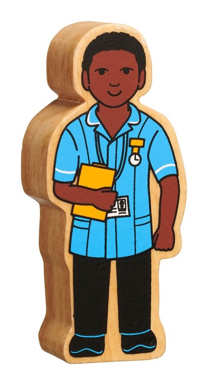 Natural blue and black nurse Natural blue and black nurse
