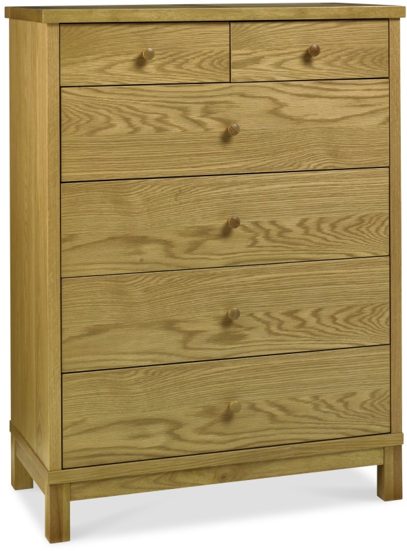 Atlanta Oak 4+2 Drawer Chest - Grade A1 - Ref #0057 Atlanta Oak 4+2 Drawer Chest - Grade A1 - Ref #0057