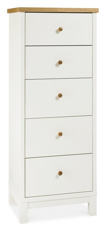 Atlanta Two Tone 5 Drawer Tall Chest Atlanta Two Tone 5 Drawer Tall Chest