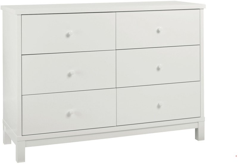 Atlanta White 6 Drawer Wide Chest Atlanta White 6 Drawer Wide Chest