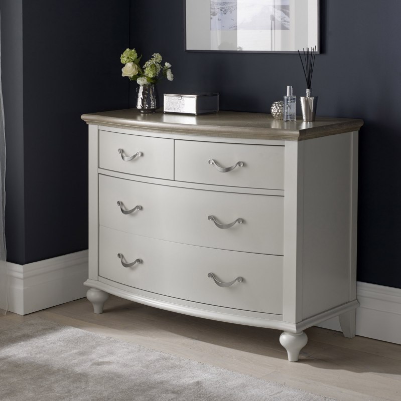 Ashley Grey Washed Oak & Soft Grey 2+2 Drawer Chest Ashley Grey Washed Oak & Soft Grey 2+2 Drawer Chest