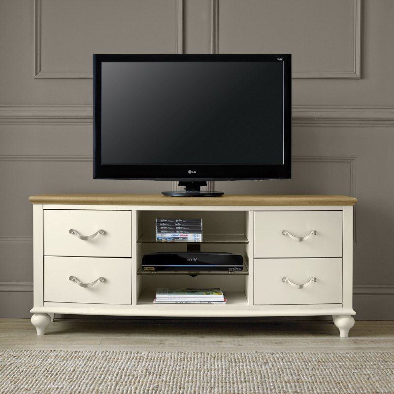 Ashley Pale Oak & Antique White Entertainment Unit Ashley Pale Oak & Antique White Entertainment Unit