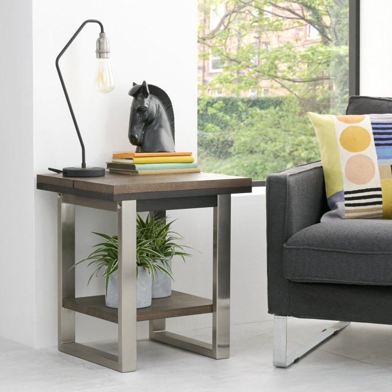 Faro Dark Oak Lamp Table Faro Dark Oak Lamp Table