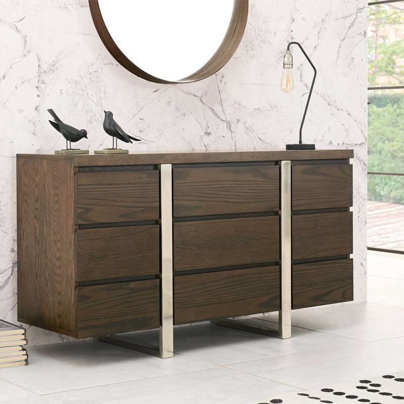 Faro Dark Oak Narrow Sideboard Faro Dark Oak Narrow Sideboard