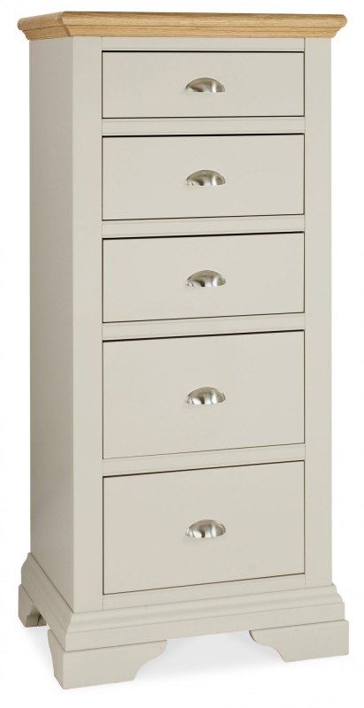Montana Soft Grey & Pale Oak 5 Drawer Tall Chest Montana Soft Grey & Pale Oak 5 Drawer Tall Chest