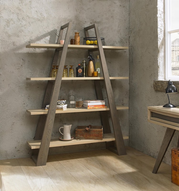 Nordic Aged Oak Open Display Unit Nordic Aged Oak Open Display Unit