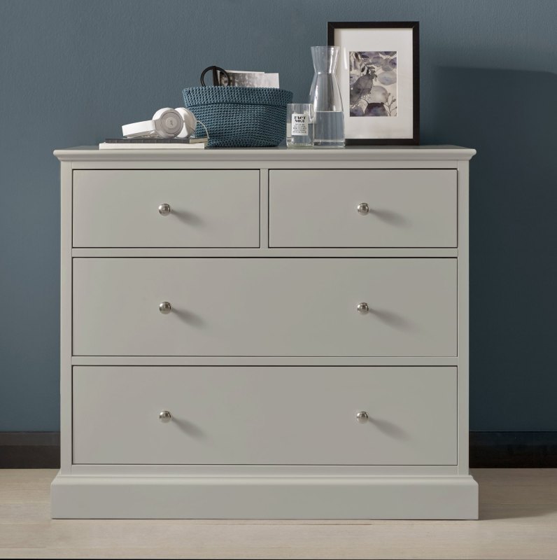 Rivendell Soft Grey 2+2 Drawer Chest Rivendell Soft Grey 2+2 Drawer Chest
