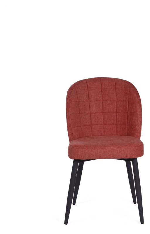 Clio Red Fabric Chair with Antracite Grey Metal Leg Clio Red Fabric Chair with Antracite Grey Metal Leg