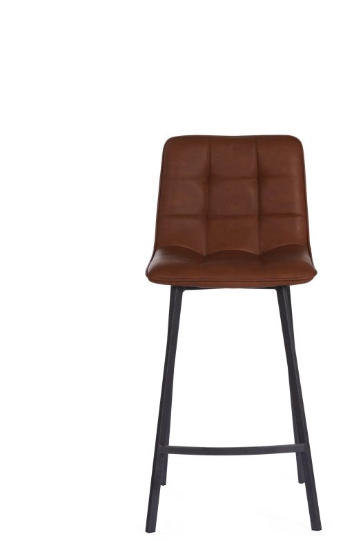 Louise Pu Vintage Cognac Counter Stool Louise Pu Vintage Cognac Counter Stool