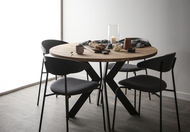 Monogram Steel Undivided Dining Table Monogram Steel Undivided Dining Table
