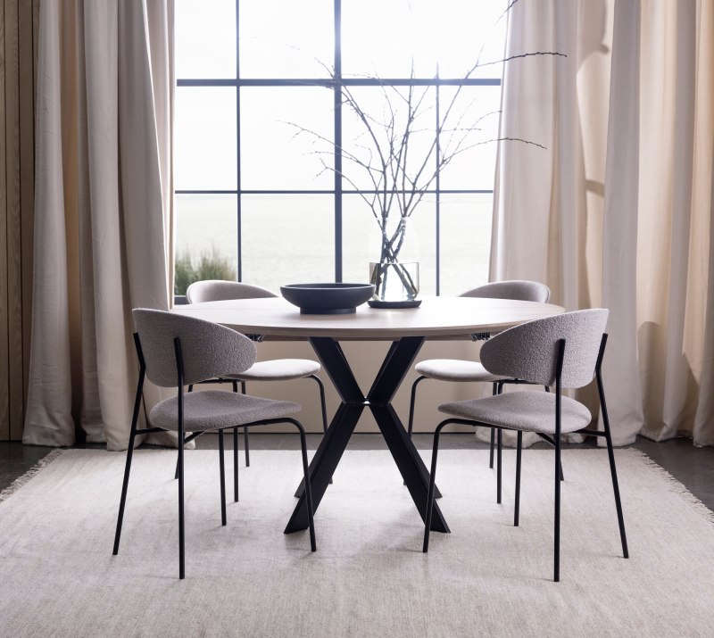 Monogram Steel Extendable Dining Table Monogram Steel Extendable Dining Table