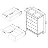 Atlanta Oak 4+2 Drawer Chest Atlanta Oak 4+2 Drawer Chest