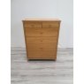 Atlanta Oak 4+2 Drawer Chest - Grade A1 - Ref #0057 Atlanta Oak 4+2 Drawer Chest - Grade A1 - Ref #0057