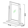 Atlanta Oak Vanity Mirror Atlanta Oak Vanity Mirror