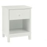 Atlanta White 1 Drawer Nightstand