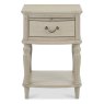 Bordeaux Chalk Oak 1 Drawer Nightstand Bordeaux Chalk Oak 1 Drawer Nightstand