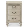 Bordeaux Chalk Oak 3 Drawer Nightstand Bordeaux Chalk Oak 3 Drawer Nightstand